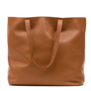 Cuyana Classic Leather Tote - Caramel